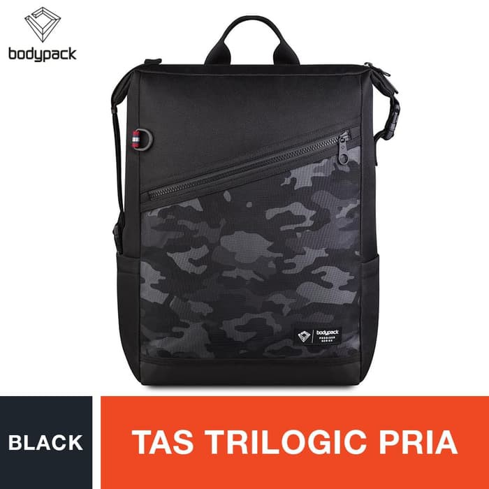 Bodypack Prodiger Evident 1.0 Trilogic Laptop Backpack - Black