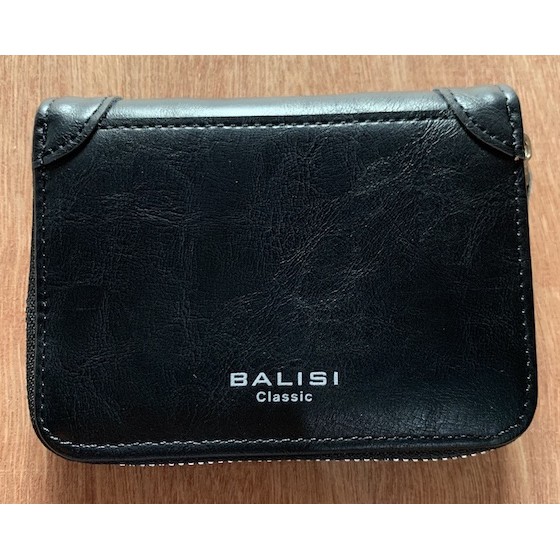 ORIGINAL IMPOR BALISI D8306 DOMPET UANG DENGAN RITSLETING ZIPPER PRIA WANITA BAHAN SEMI KULIT LEMBUT