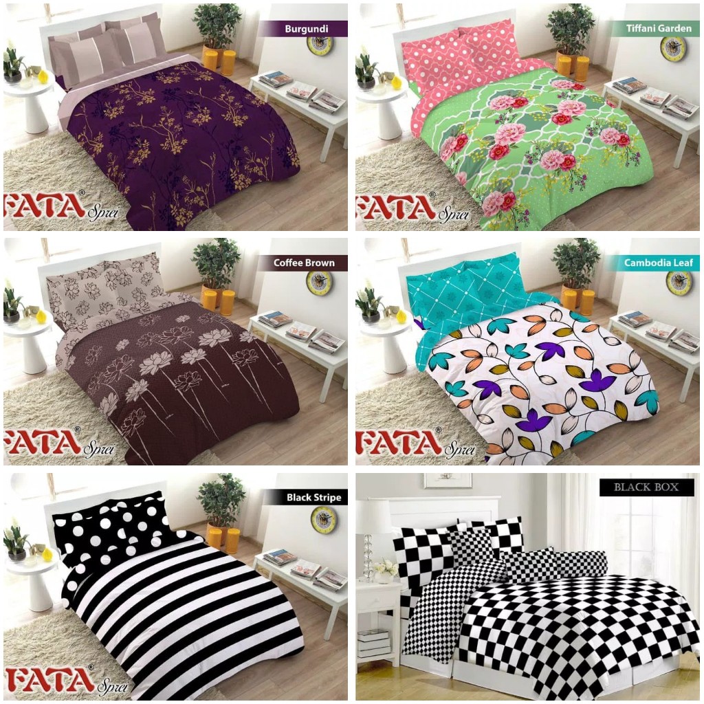 RC BEDCOVER FATA TANPA SPREI UKURAN KING 180X200 ONLY BEDCOVER