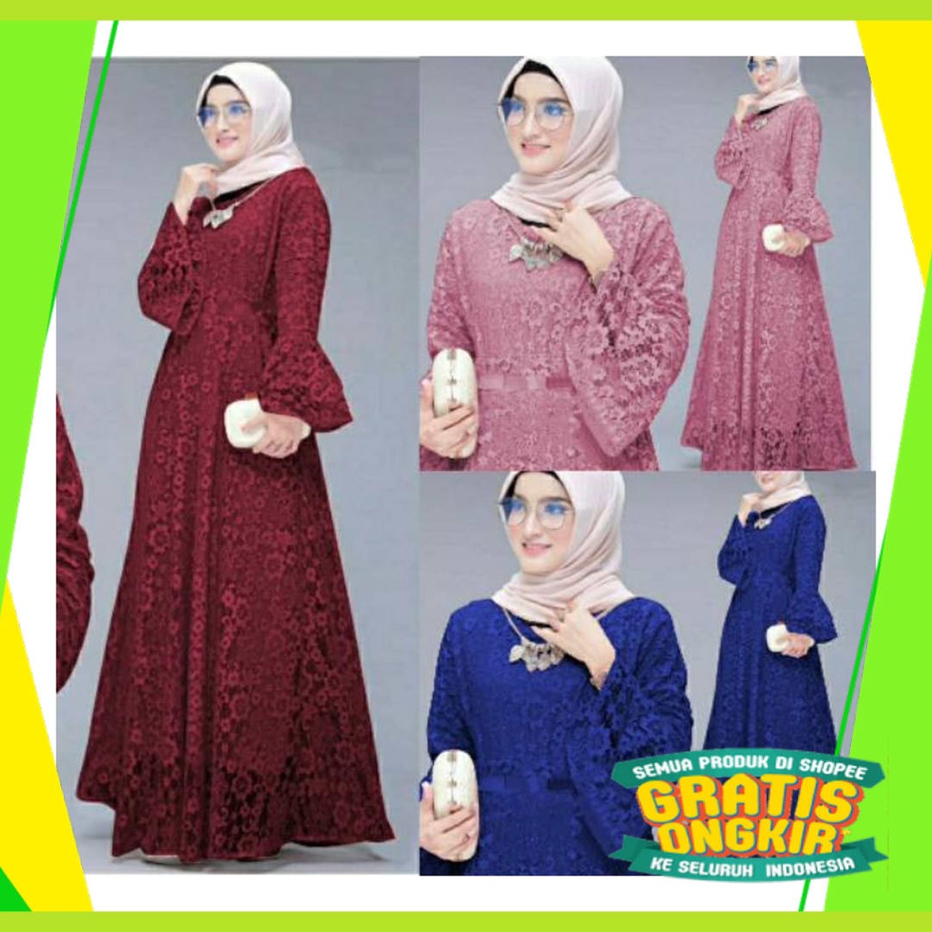 Maxi Hijau ijo Green Lumut Stabilo Lemon Jotol Botol /  MX YUNITA ADA SIZE JUMBO (L , XL , XXL,XXXL)