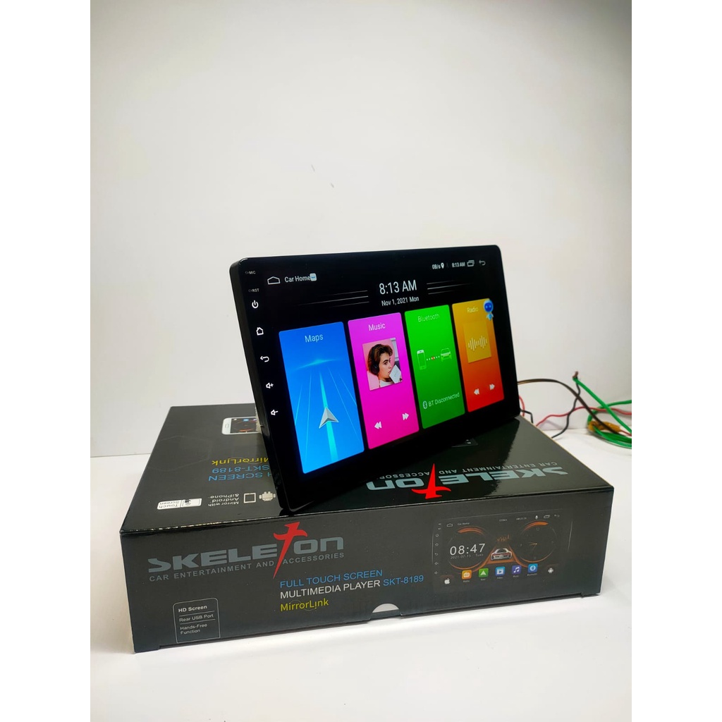 Head Unit Android 9 inch Skeleton 8189 MirrorLink Voice Command-2