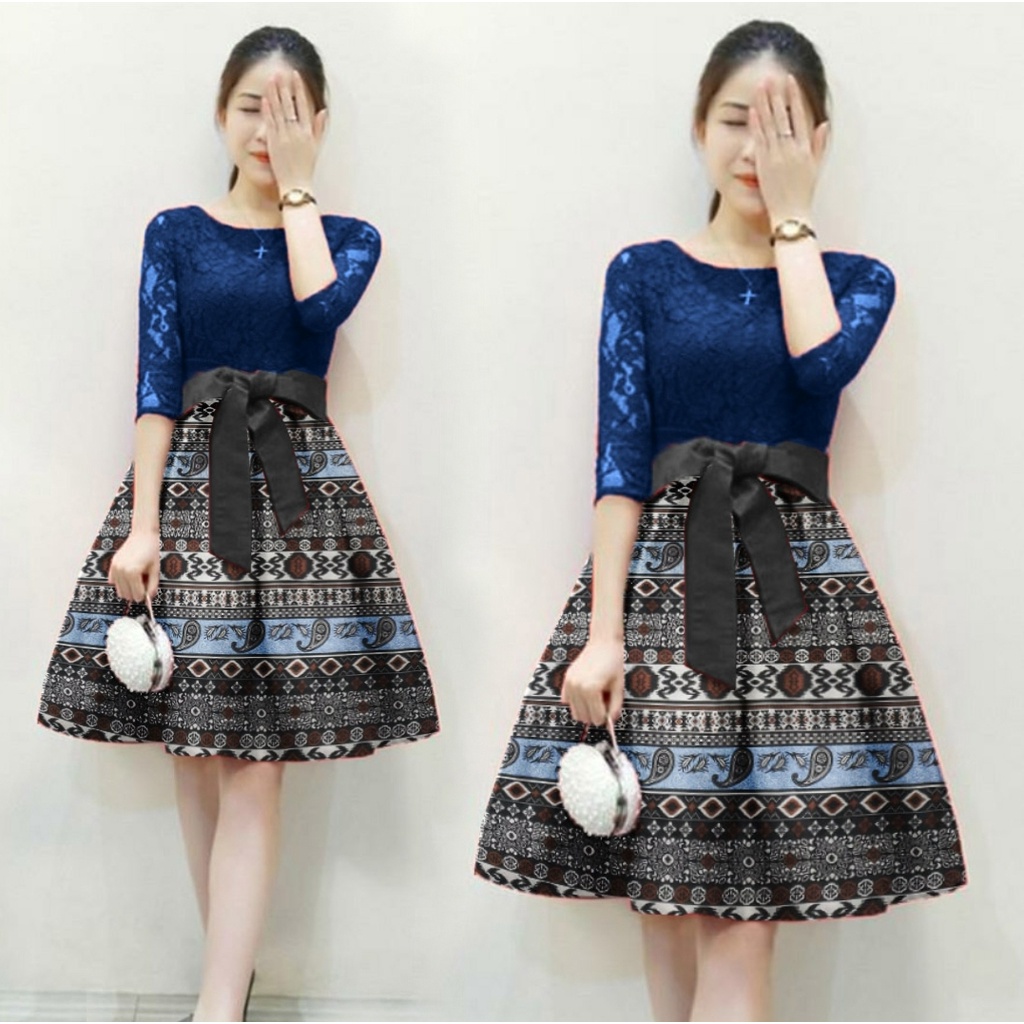 [HNFK] Long Dres Korea / Dress Wanita / Dres / Baju Dress Wanita Terbaru / Dress Natal