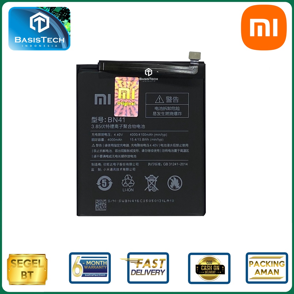 BATERAI XIAOMI REDMI NOTE 4 - BN41 - ORI99