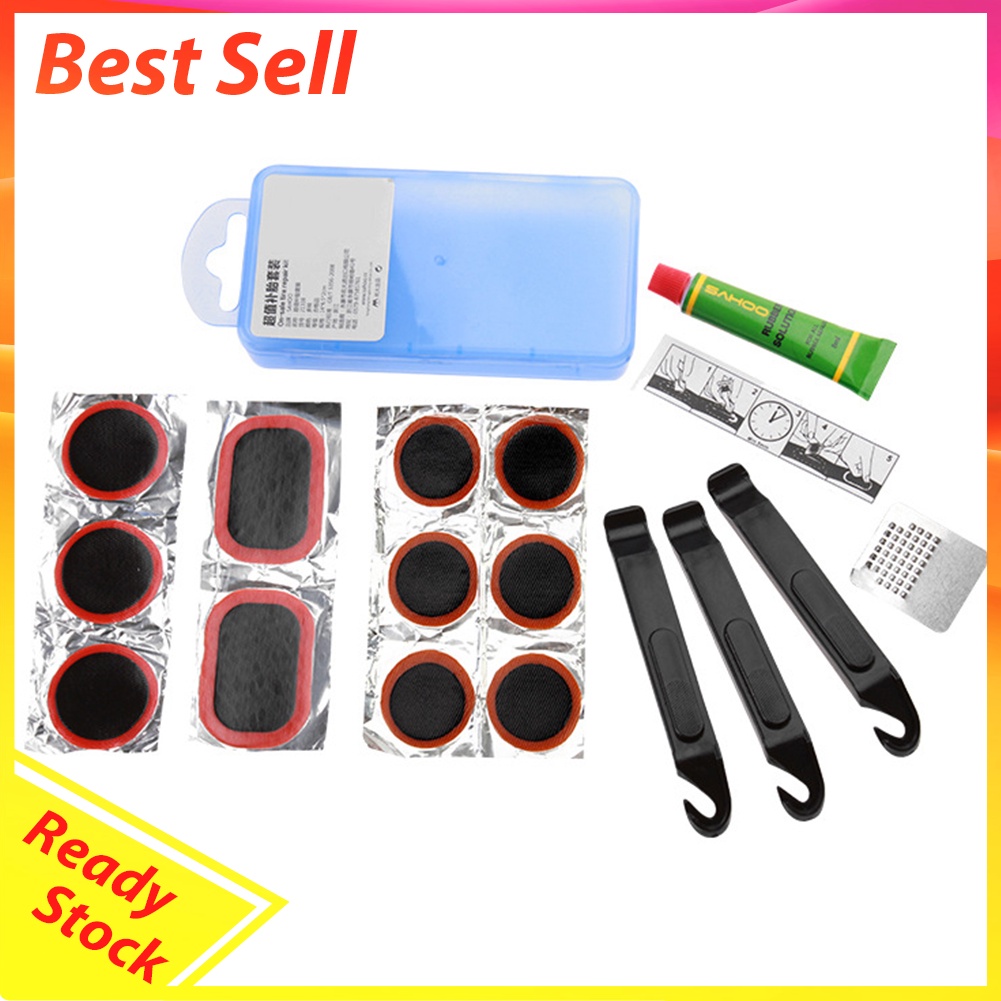 Cycling Tire Repair Tool Set MTB Mountain Bicycle Tyre Glue Rubber Patches