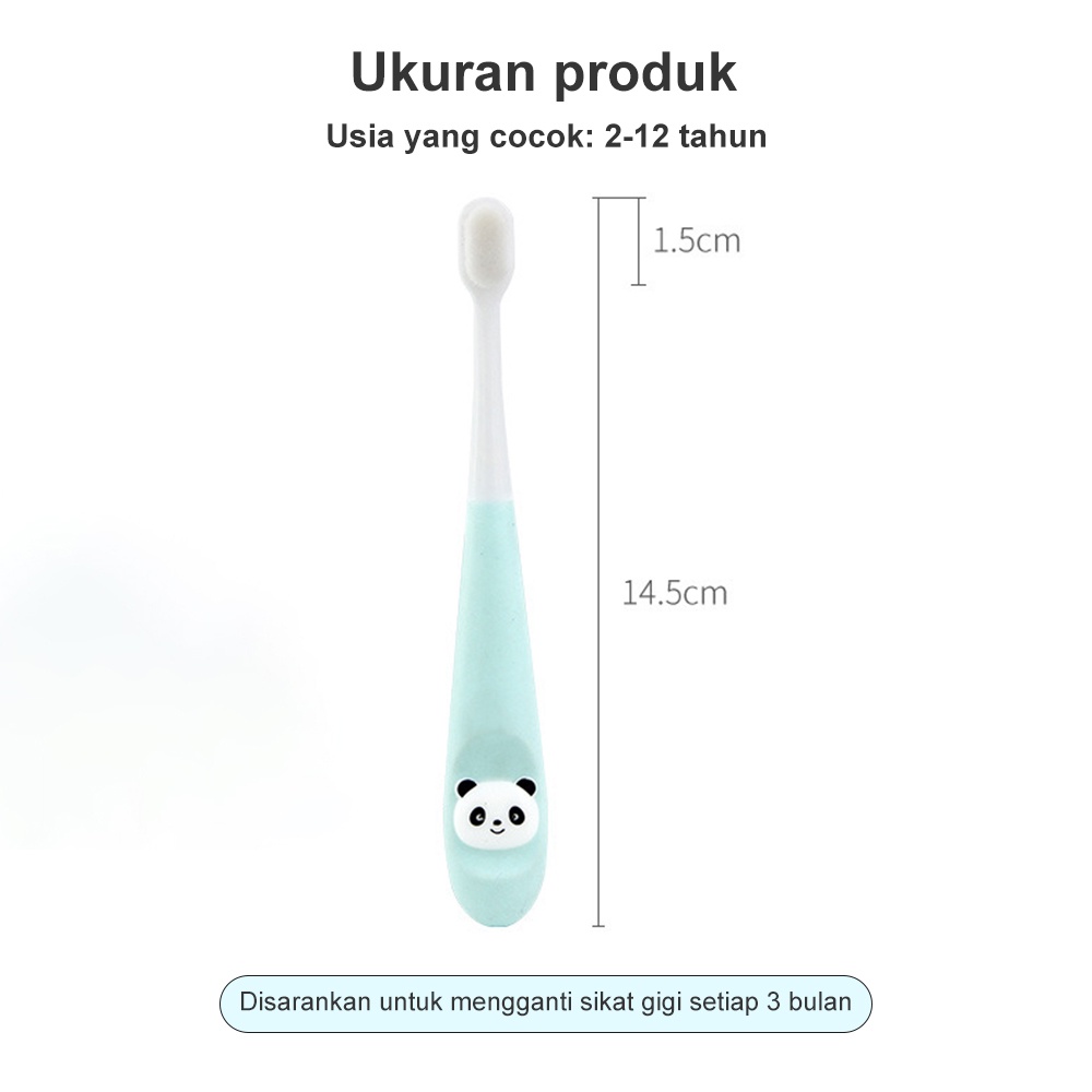 Mumystation Sikat gigi anak bayi lembut karakter lucu toothbrush 2-12tahun