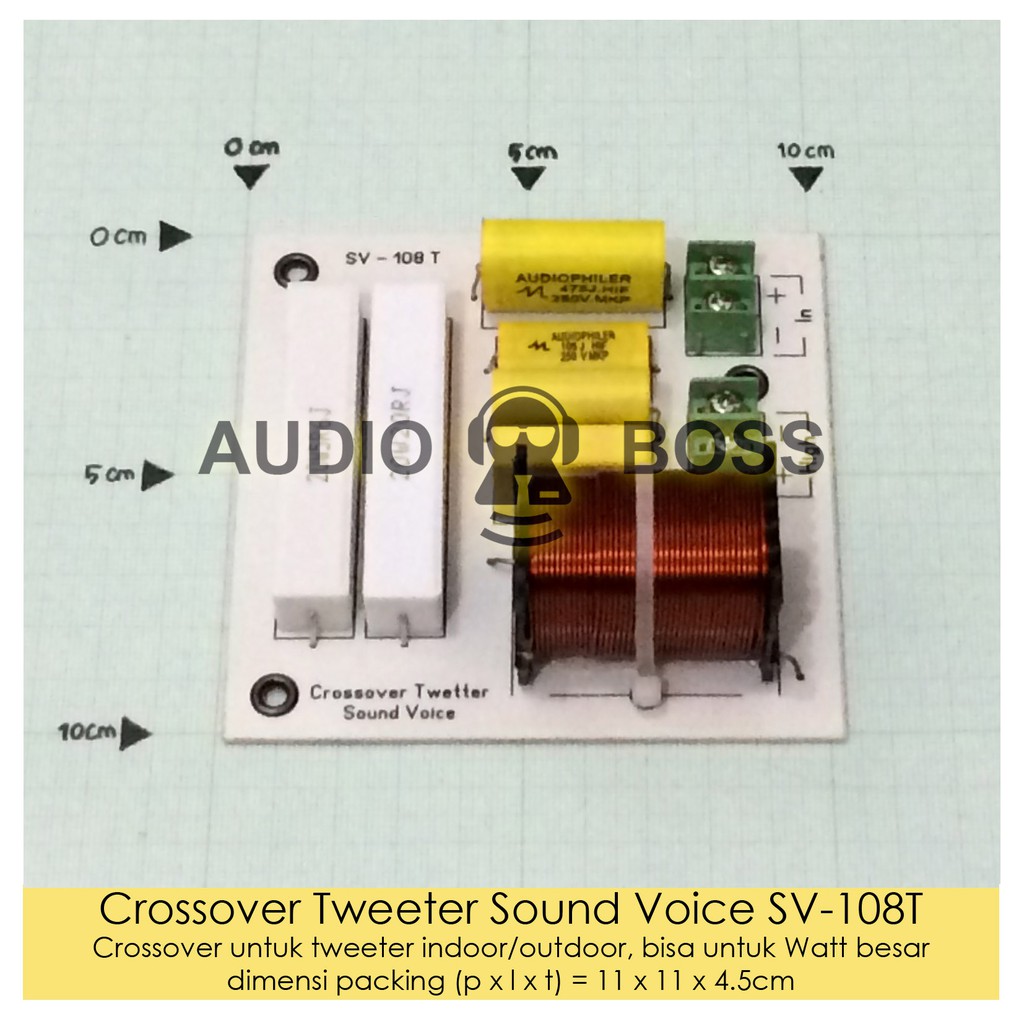 Crossover Pasif Tweeter Sound Voice Sv 108t Shopee Indonesia