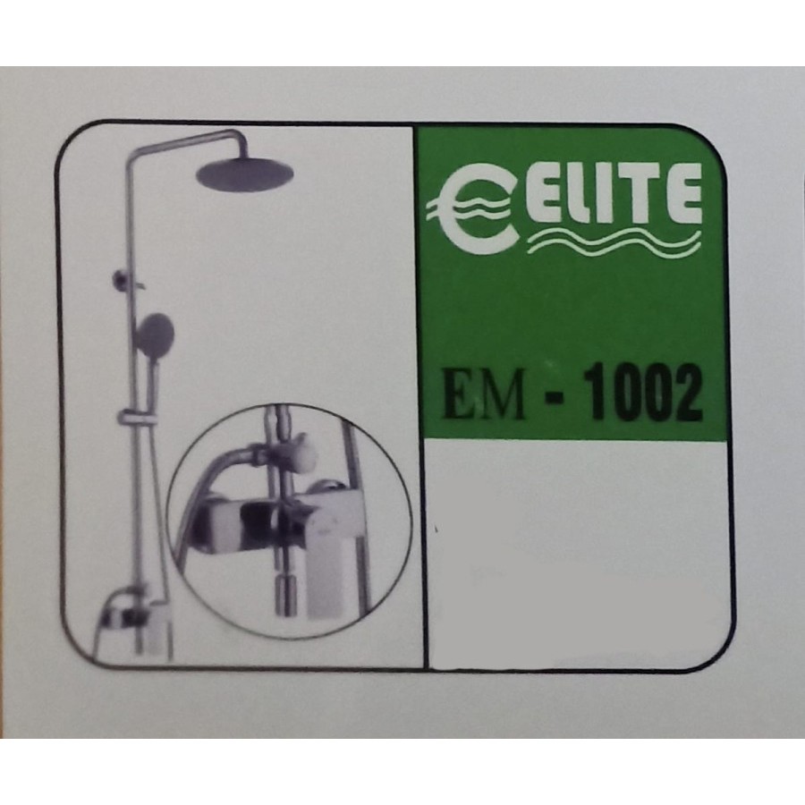 Kran Shower/Tiang Shower Set Minimalis (Panas+Dingin)-Elite EM1002