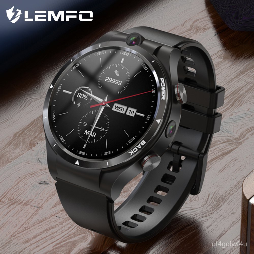LEMFO LEM15 Smart Watch 4G 128G 1.6 inch Android 10 OS LTE 4G DIY dial Dual Camera Built-in GPS Andr