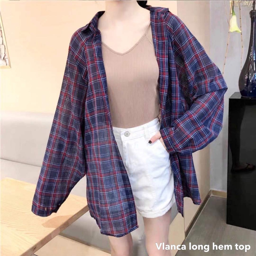 Vlanca long hem top - Thejanclothes