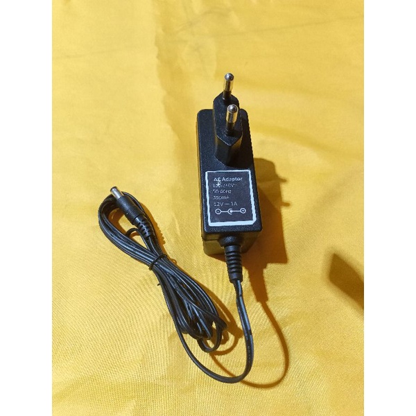 Charger Timbangan / Adaptor Timbangan 12Volt 1A plus dalem