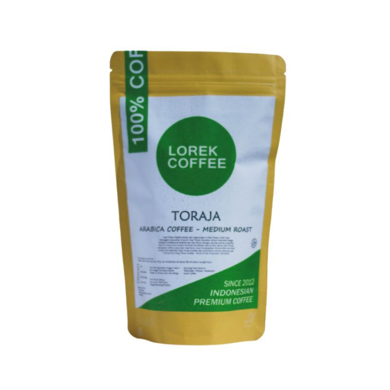 

Kopi Toraja Arabika - Medium Roast 200 gram - Lorek Coffee