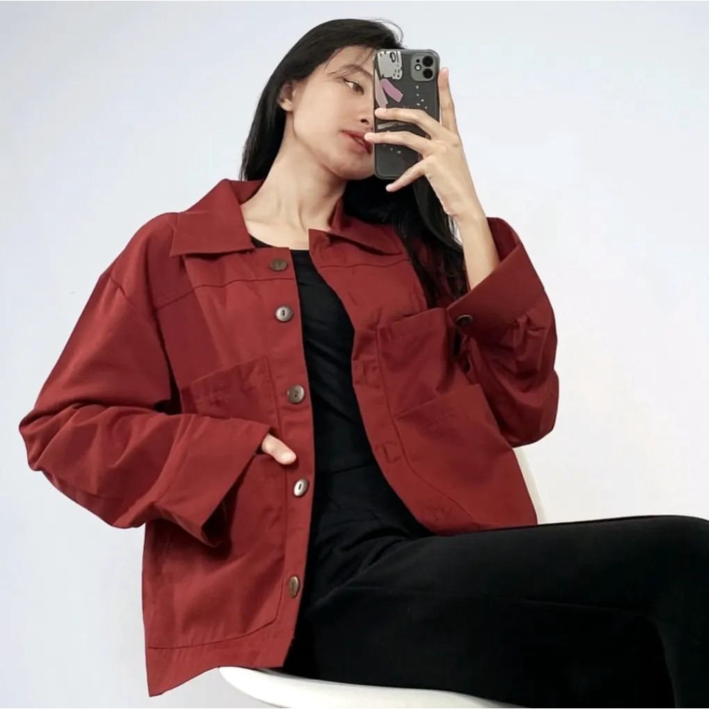 RAQUEL JACKET - JAKET WANITA - ATASAN OVERSIZE