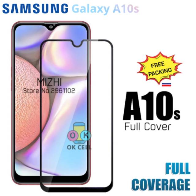 Tempered Glass Full Cover Samsung A10s TG Anti Gores Layar Kaca Screen Protector Premium