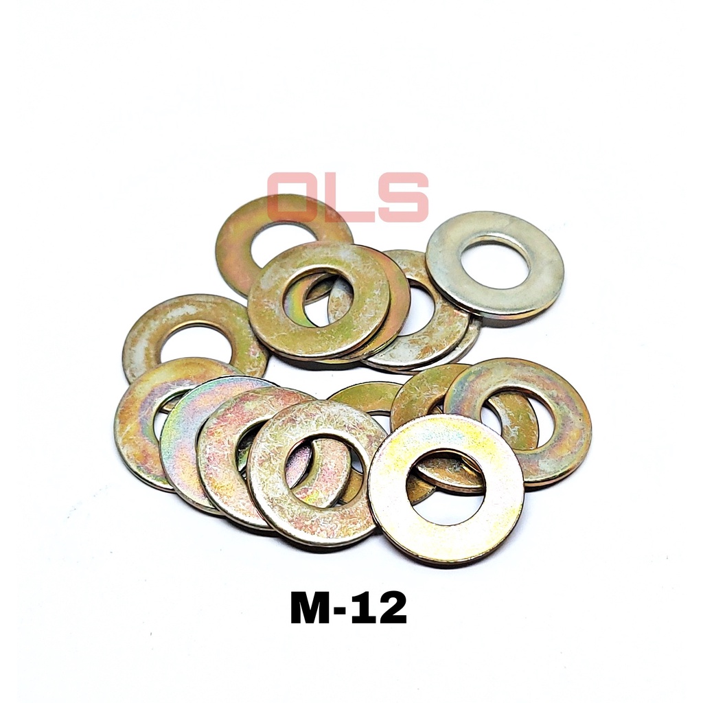 100 pcs Ring plat m12 washer plat baut 17 12mm 12milli
