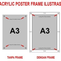 PAPAN NAMA TOKO AKRILIK UKURAN A3  / PAPAN SIGN UKURAN A3
