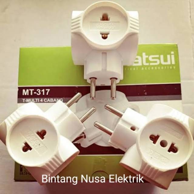 Matsui MT-317 Te Multi 4 Lubang/ Steker Te Multi 4 Lubang/ Stop Kontak Te Multi 4 Lubang/ Colokan Te Multi 4 Lubang/ Copcopan Te Multi 4 Lubang/ Steker T Multi 4 Lubang/ Stop Kontak T Multi 4 Lubang