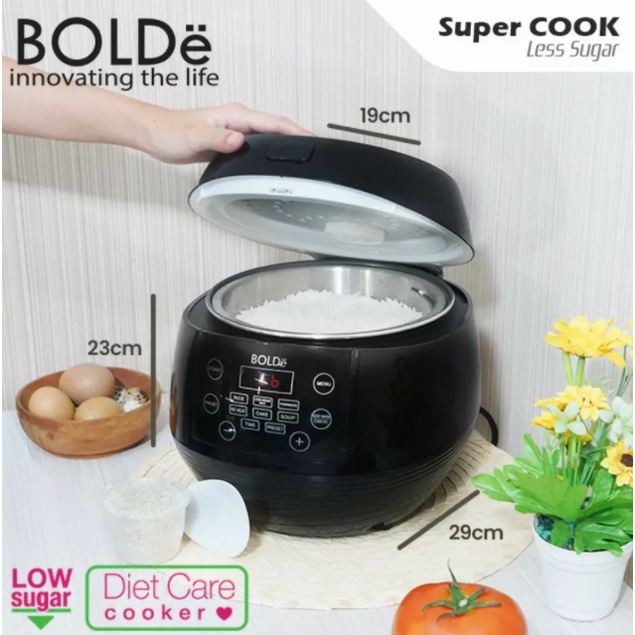 BOLDE Rice Cooker Low Carbo Super Cook - 1 Liter