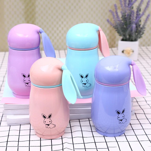 BOTOL MINUM MINI 300 ML TERMOS BAYI AIR PANAS Termos bayi  botol Minum Bayi stainless steel thermos Bunny