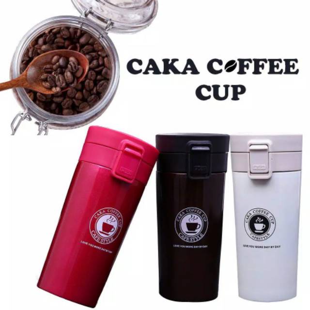 WnZcollection / Termos Kopi / Travel Mug Coffee Tahan Air Panas &amp; Dingin  B46 Stainless / Termurah