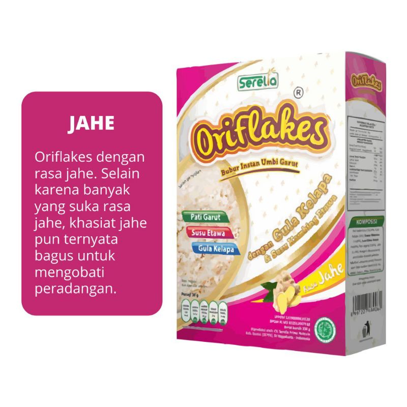 Oriflakes Umbi Garut varian Jahe 350 gr