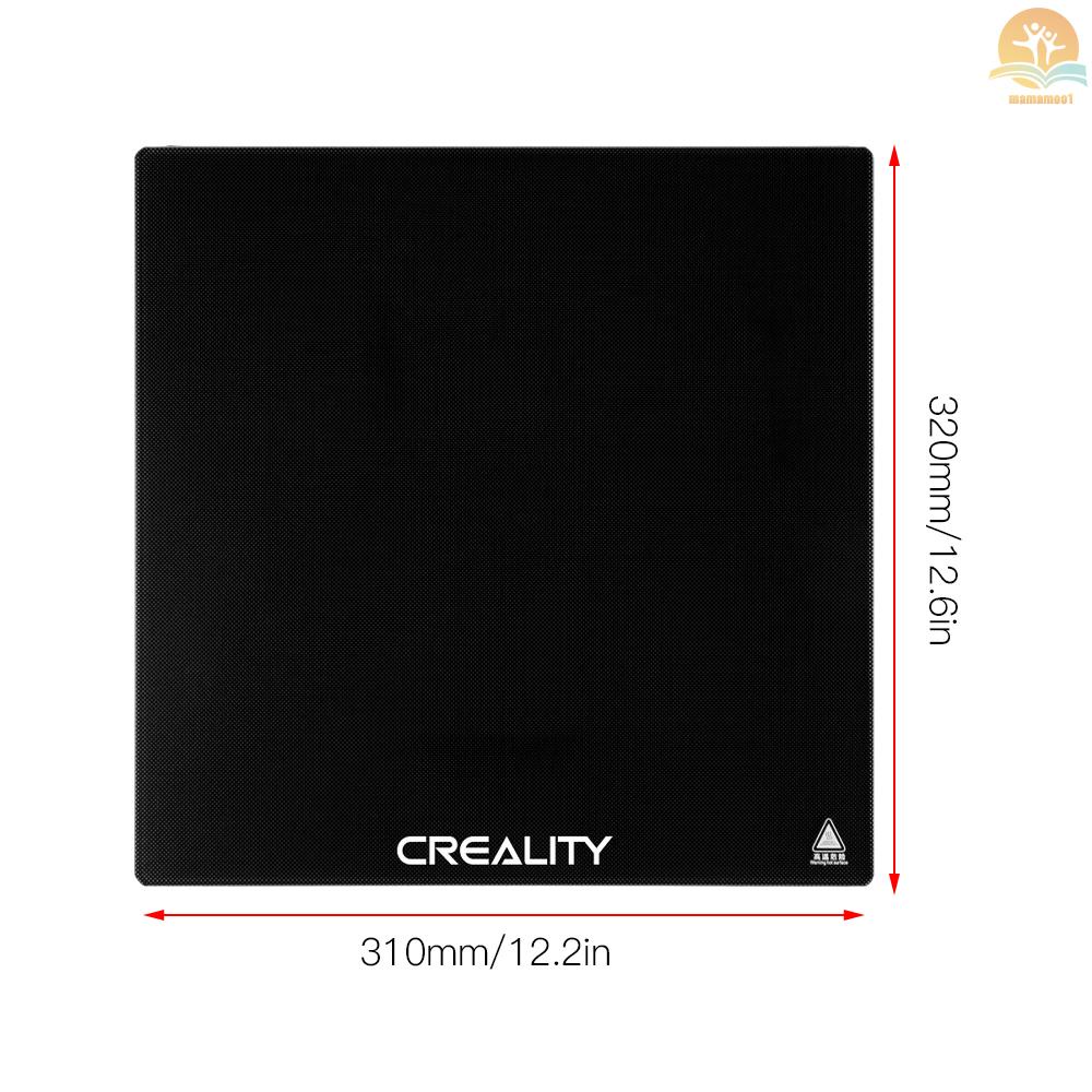 Original Creality 3D Heated Bed Sticker Sheet Build Surface High Temperature Resistant 320*310mm/12.6*12.2in Compatible with CR-10S PRO/CR-X 3D Printer