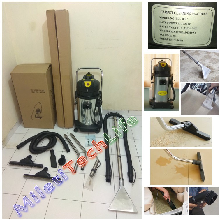 Vacuum Extractor LC-30SC 30Liter Carpet Cleaner for Karpet Sofa Mattress Jok Mobil DLL