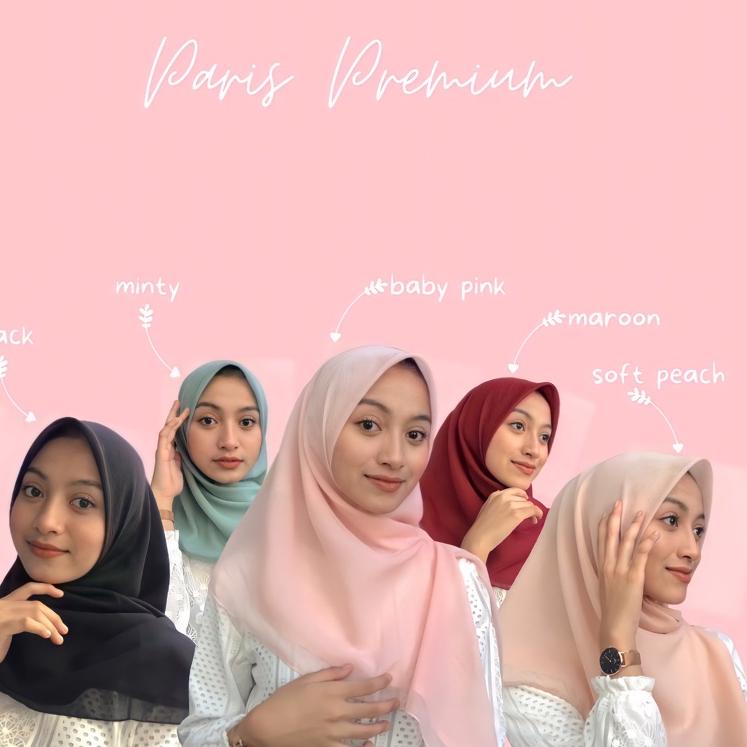 Grosiran Murah KERUDUNG PARIS segiempat / HIJAB PARIS daily / Hijab Segi Empat