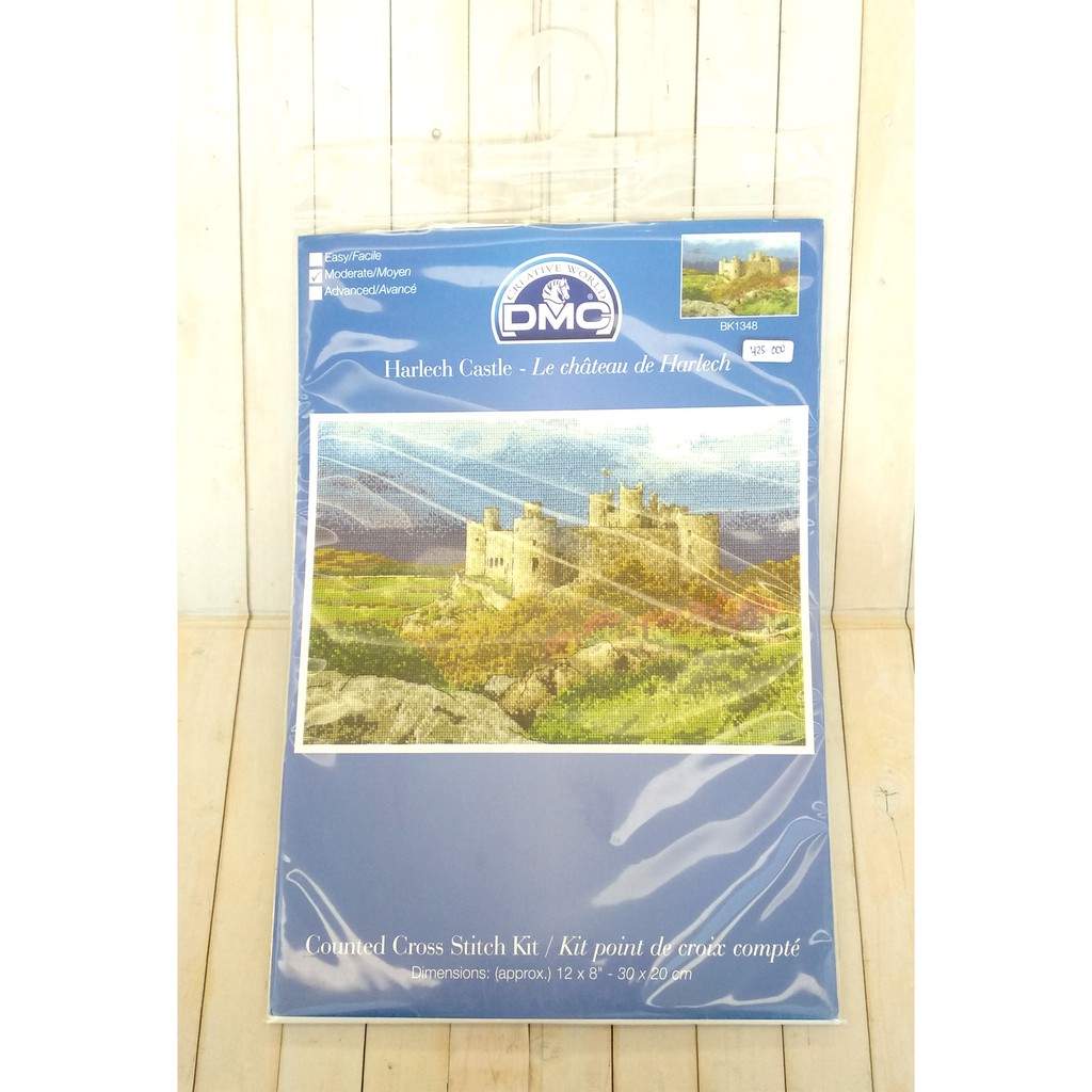 Paket Kristik Cross Stitch DMC BK1348 - Harlech Castle