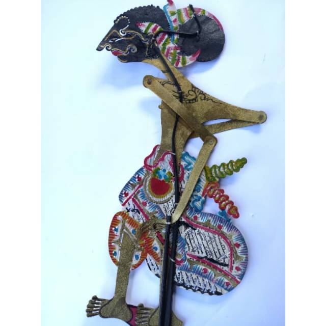 KERAJINAN WAYANG KULIT PRABU PUNTADEWA UKURAN PEDALANGAN 40x20 cm - DEKORASI RUMAH