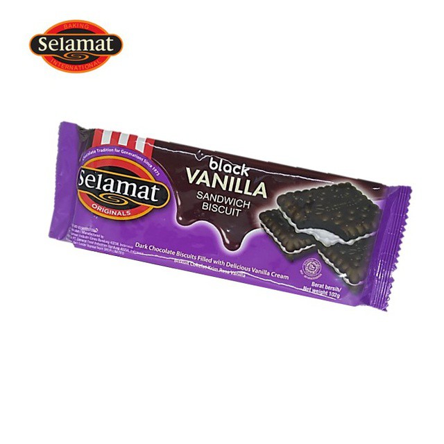 

Selamat Biscuit Sandwich Black Vanilla 102gr