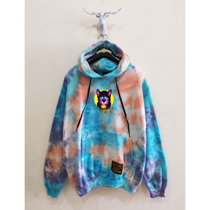 Hoodie good morning,Tie dye original Bandung