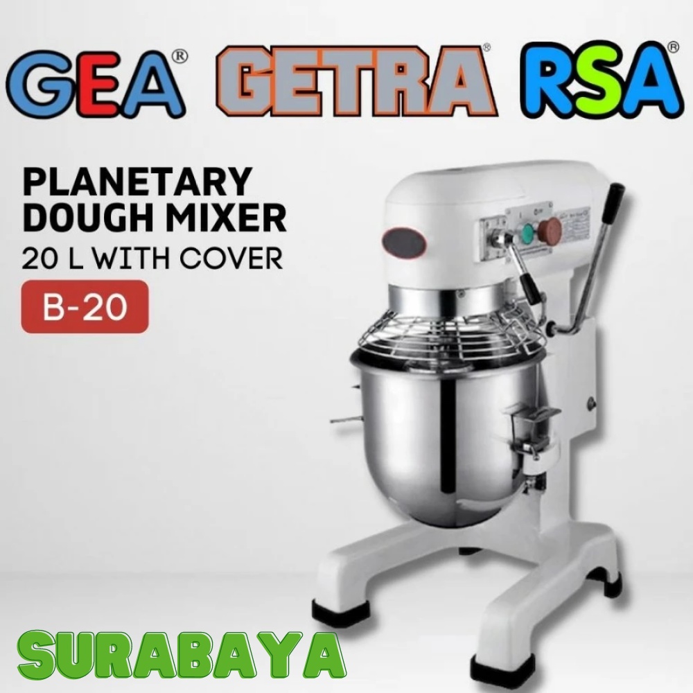 Jual PLANETARY MIXER 20 LITER GETRA B20 MIXER ADONAN KUE ROTI TELUR B ...