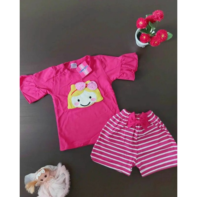 Setelan Baju Bayi Perempuan Setelan Timmy Girl Lollipopi Kids