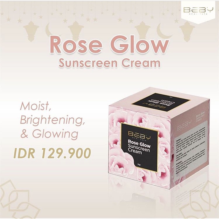 ROSE GLOW SUNSCREEN CREAM Beby Cream by dr. Tata