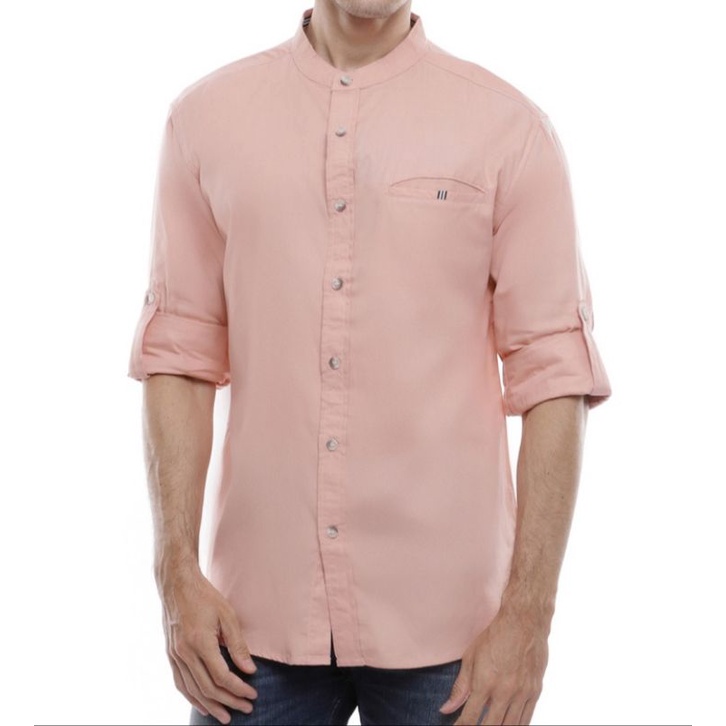 RAF - Kemeja Lengan Panjang Roolup Oxford