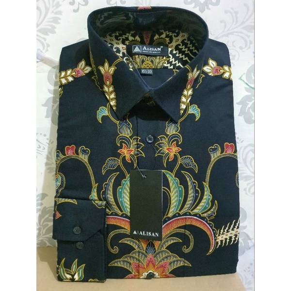 Alisan Batik Slimfit dan Reguler Tangan Panjang size 15.5