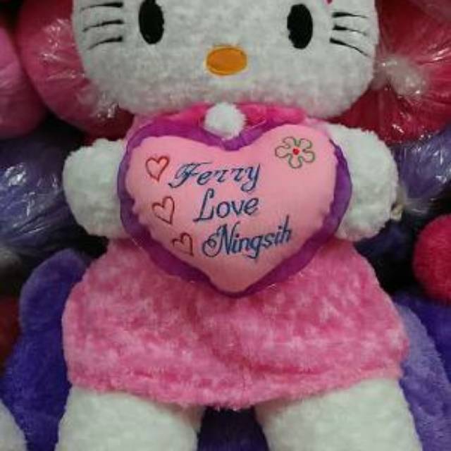 Boneka Hello kitty ukir nama|| Boneka lucu