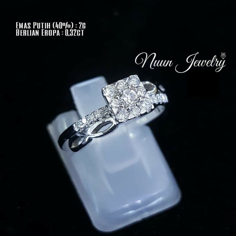 Cincin Wanita Berlian Fashion Perhiasan Bersertifikat Resmi