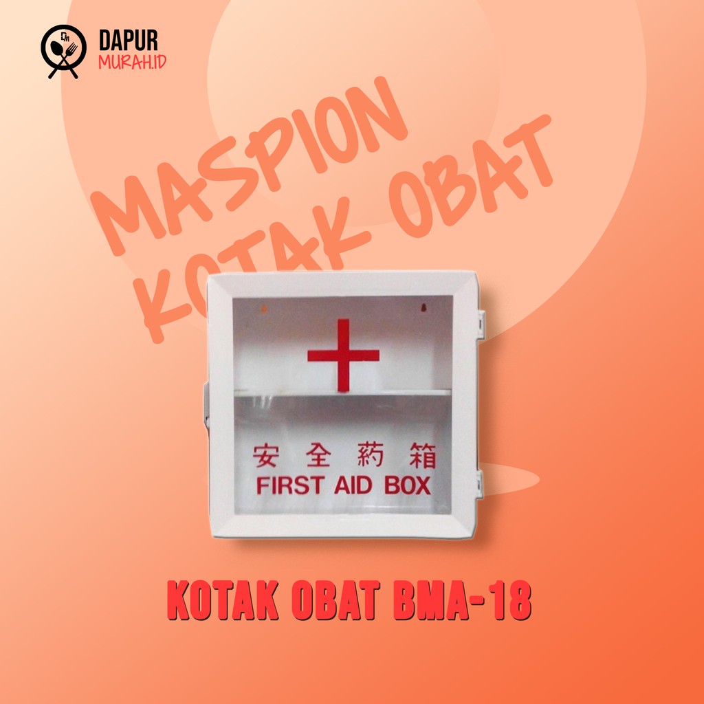 Maspion BMA-18 Kotak Obat P3K Dinding First Aid Box Wadah Tempat PPPK BMA18