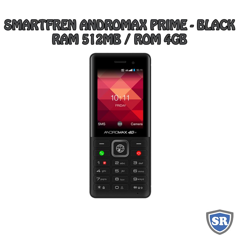 Smartfren Andromax Prime - 4GB - Black - Bisa Whatsapp - Bonus UNLIMITED 4G - Baru NEW - Resmi