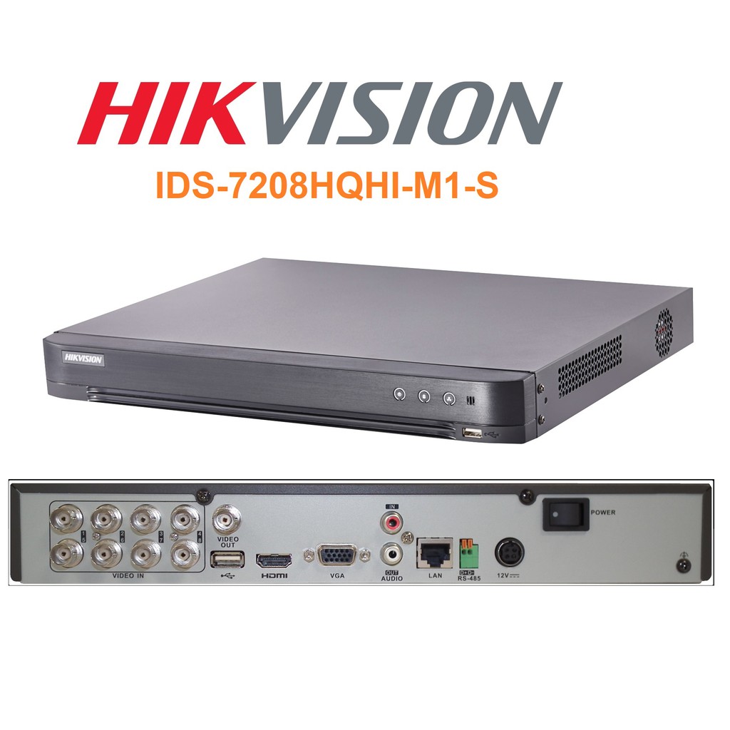 DVR 8ch Hikvision IDS-7208HQHI-M1/S Accusense Series