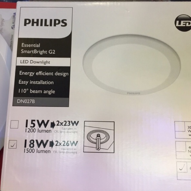 DOWNLIGHT / LAMPU LED SLIM 18W 18 W 18 Watt PHILIPS (DN027B) GARANSI