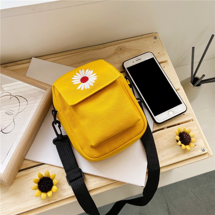 TM-19 tas selempang kecil mini sling bag wanita import korea jepang sunflower