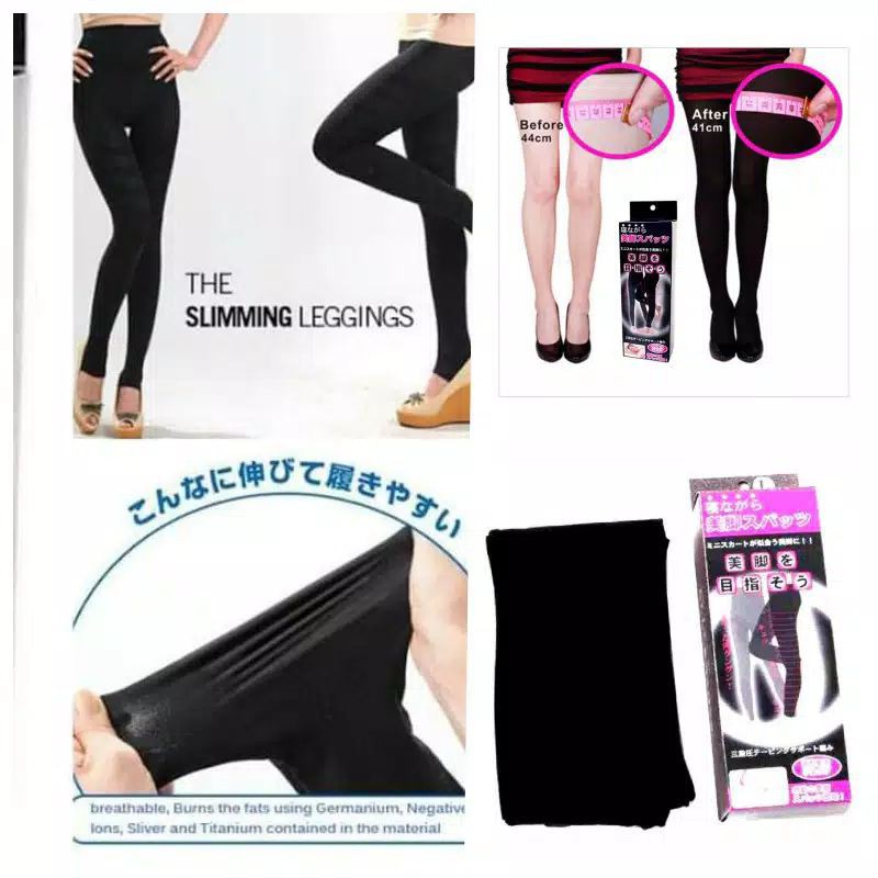 SLIMMING NIGHT LEGGING SPORT KORSET Stocking Sexy Celana Stoking Pakaian Dalam Wanita Panjang Shaper Wear Bahan Polyamide Spandex Tebal