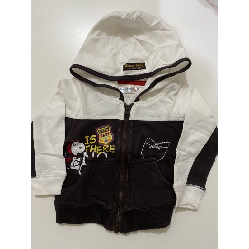 Jaket Bayi Hoodie Unisex Merek Snoopy Baby Preloved