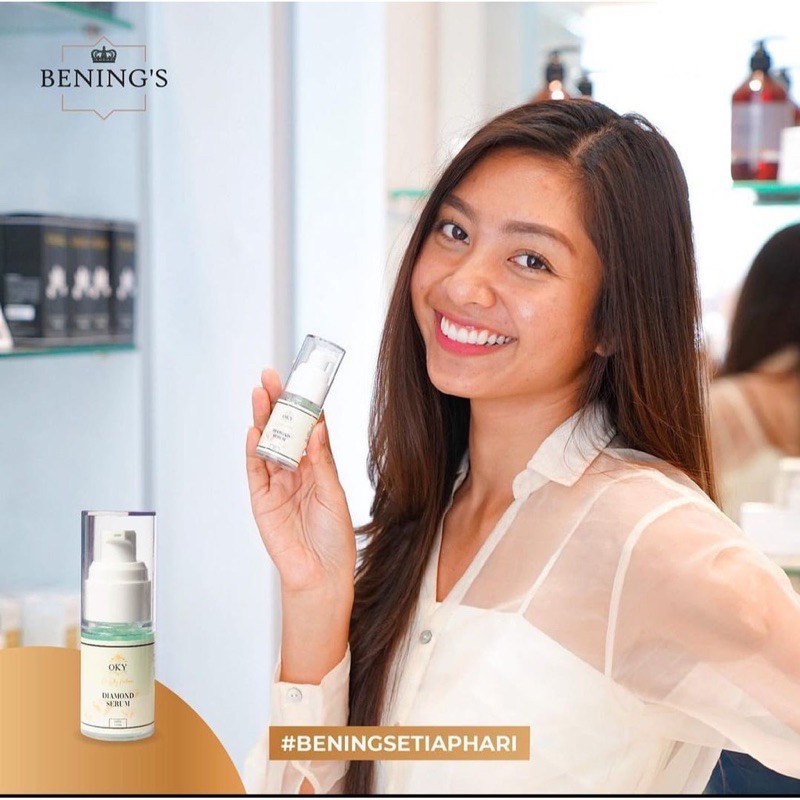 BENING'S DIAMOND SERUM | MENCERAHKAN, MELEMBABKAN &amp; ANTI PENUAAN I FREE GIFT SIAP KIRIM