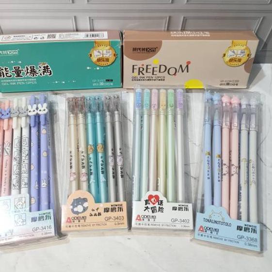 

>COD.E-0292!! (12pc) pen bisa hapus/pen gel hapus/erasable pen/pen hapus lucu fancy ,,,MKCH