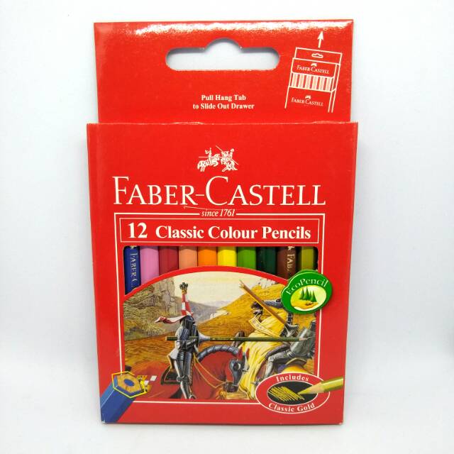 

Pensil warna faber Castell 12 classic colour mini