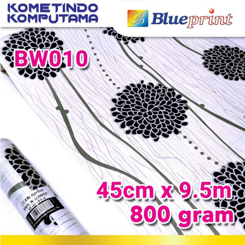 BW010 Wallpaper Sticker Vinyl Dinding BLUEPRINT 45Cm x 9,5M Varian BW010 - Wallpaper Dinding