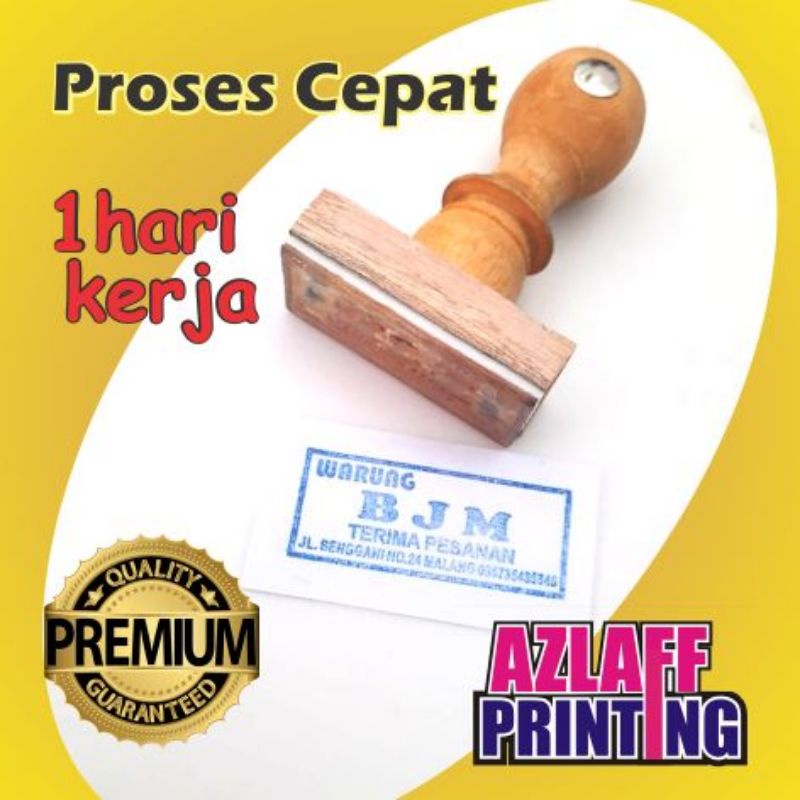 

Stempel Kayu - Stempel persegi - Stempel Biasa
